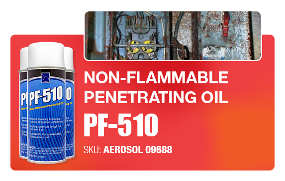 Pf-510 - Non-Flammable Penetrating Oil - Leaders in Lubrication - Top Rated Industrial Degreasers and Lubricants